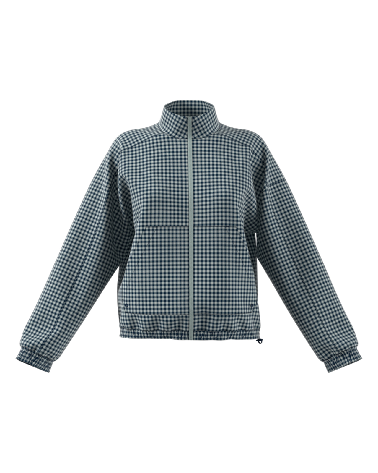 Ultimate365 Gingham, Jakke, Dame - collegiate_navy_wonder_silver_