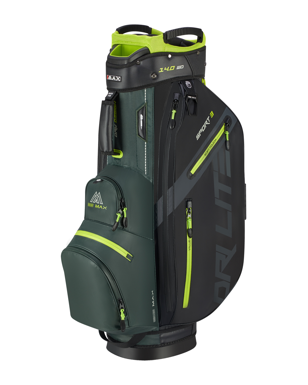 DriLite Sport 3, Cartbag - forest_green_black_lime