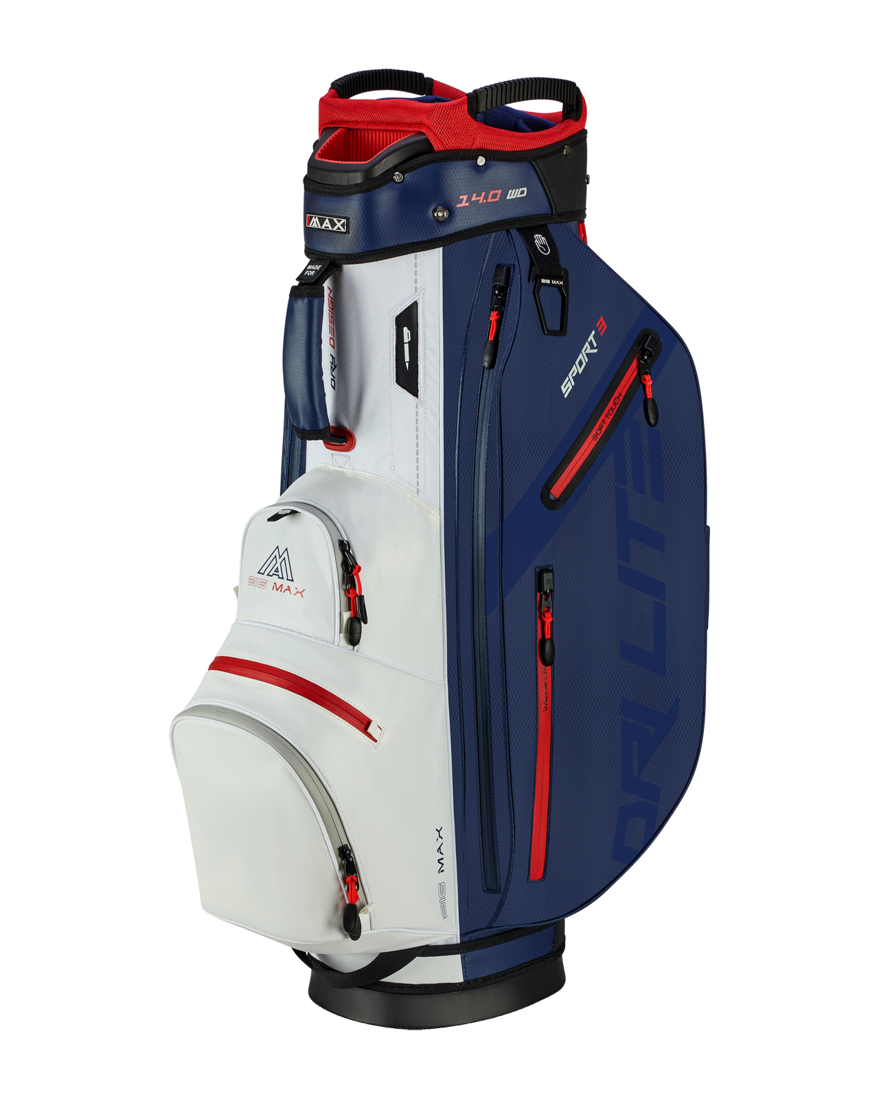 DriLite Sport 3, Cartbag - navy_white_red