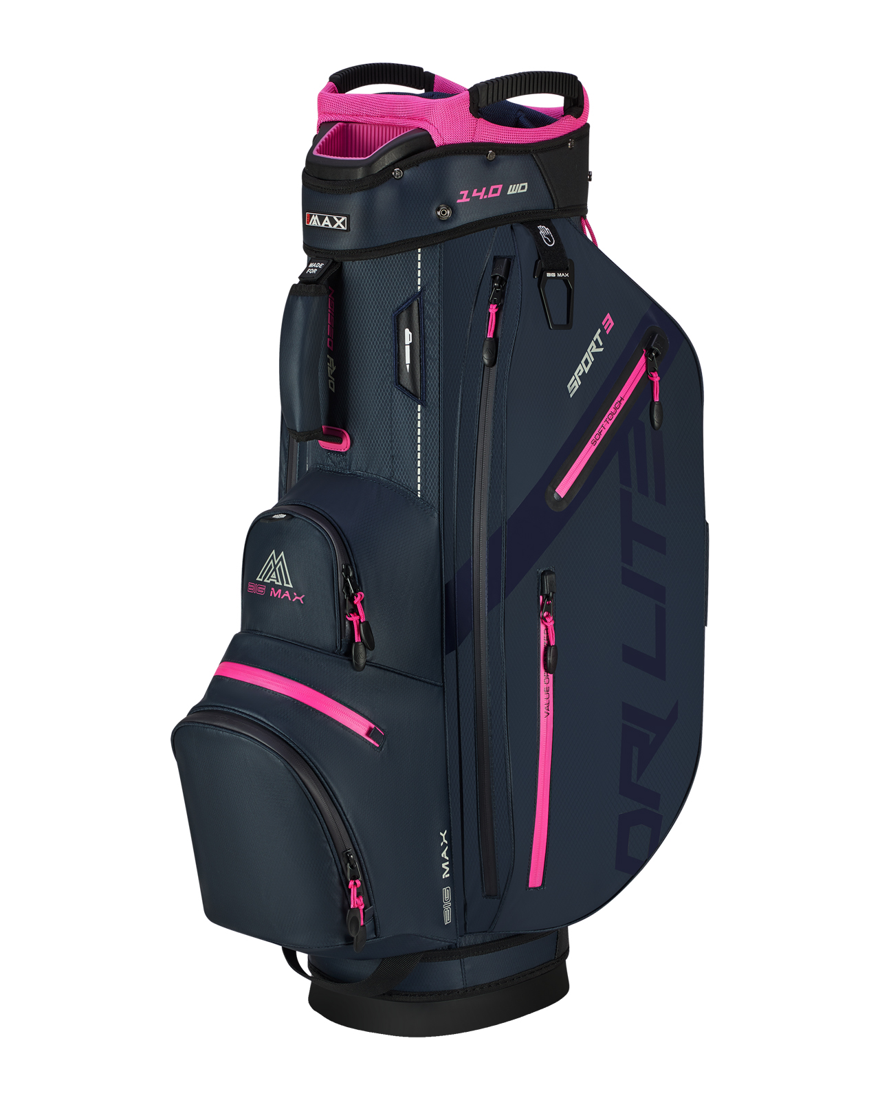 DriLite Sport 3, Cartbag - steel_blue_fuschia