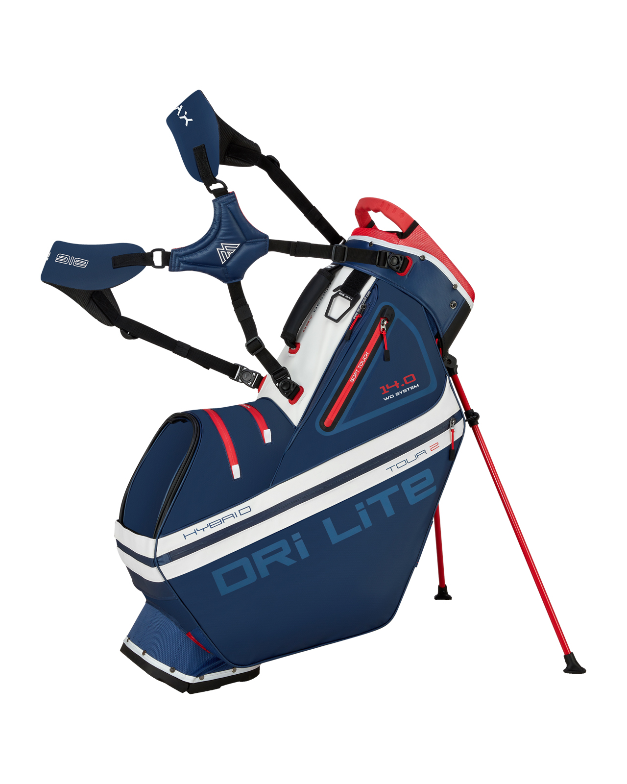 DriLite Hybrid Tour 2, Standbag - navy_red_white