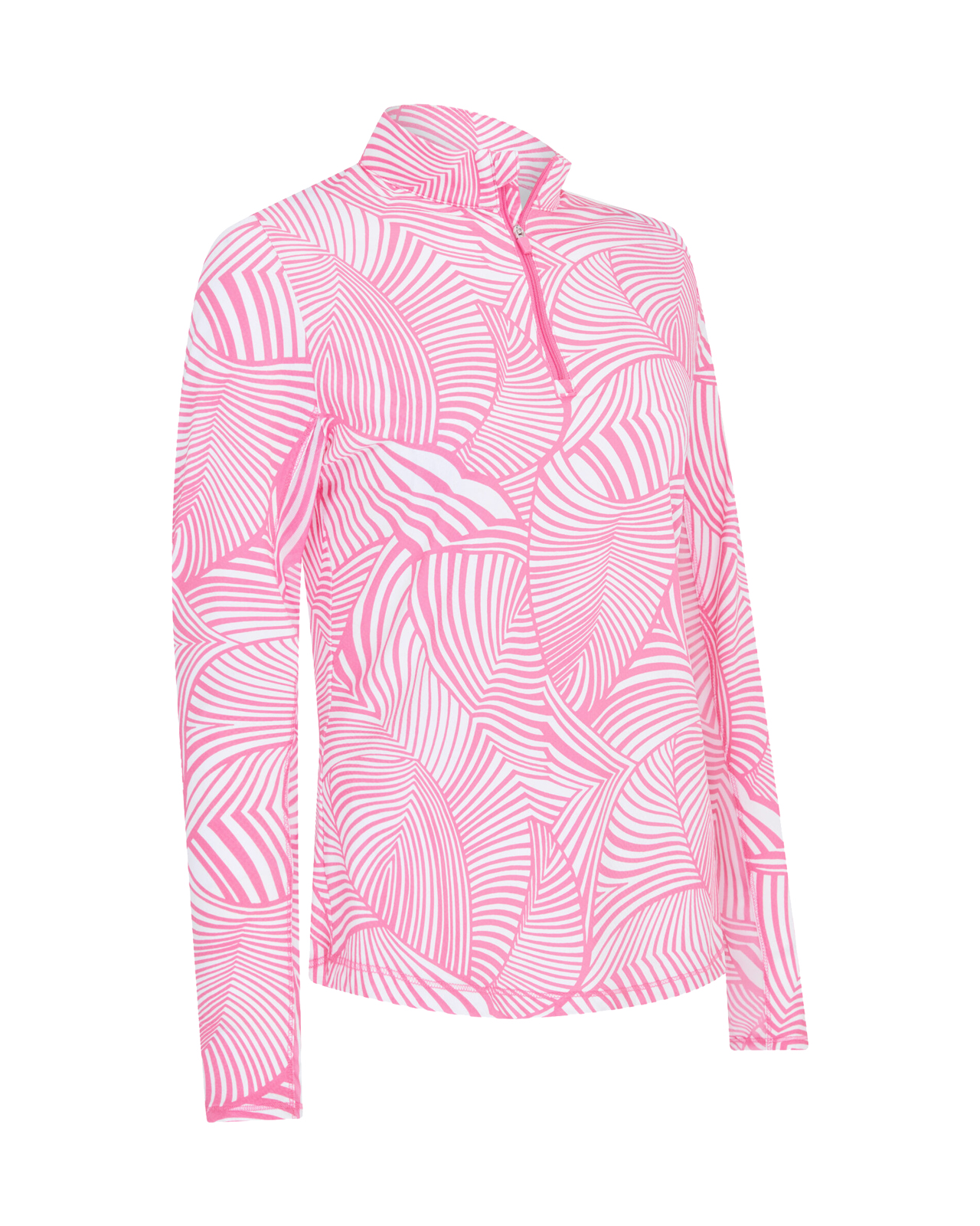 Stencil Floral Sun Protection, Trøye, Dame - cheeky_pink