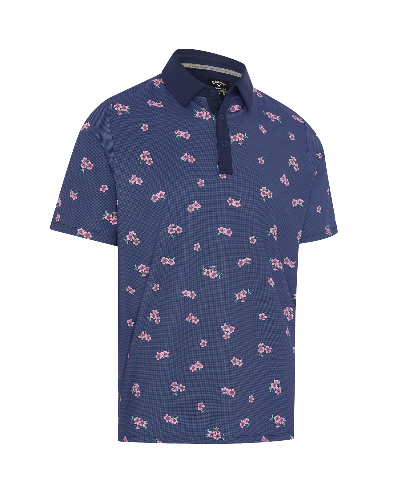 Azalea Gingham, Polo, Herre - peacoat