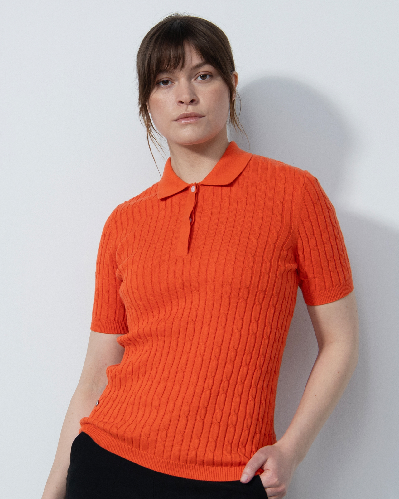 Madelene, Polo, Dame - cadmium