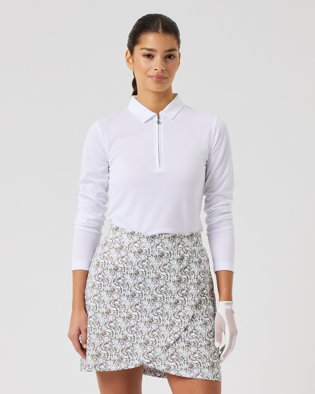 Dull Printed Wrap, Skort, Dame - abstract_swirl