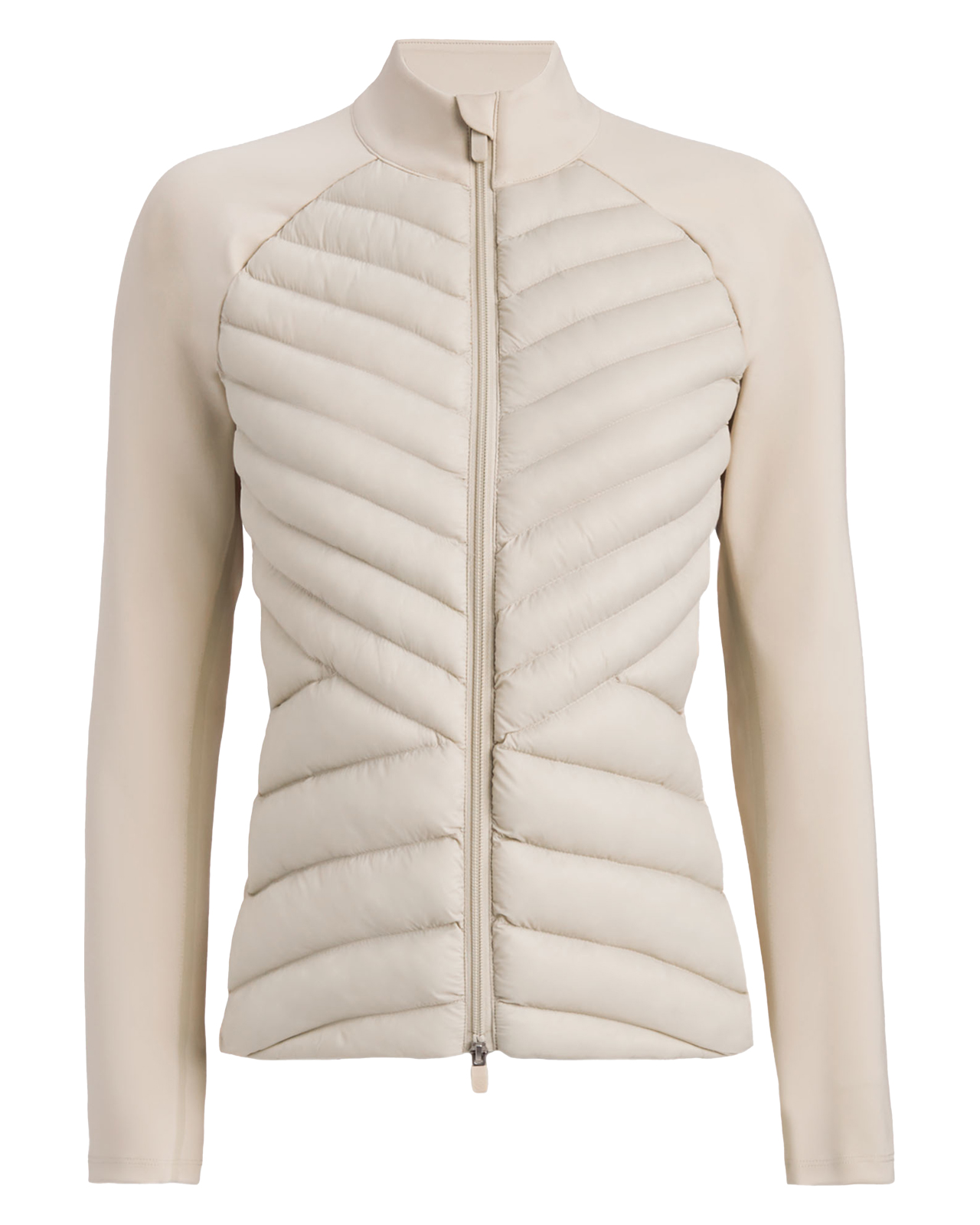 Hybrid Quilted Tech Interlock, Jakke, Dame - stone
