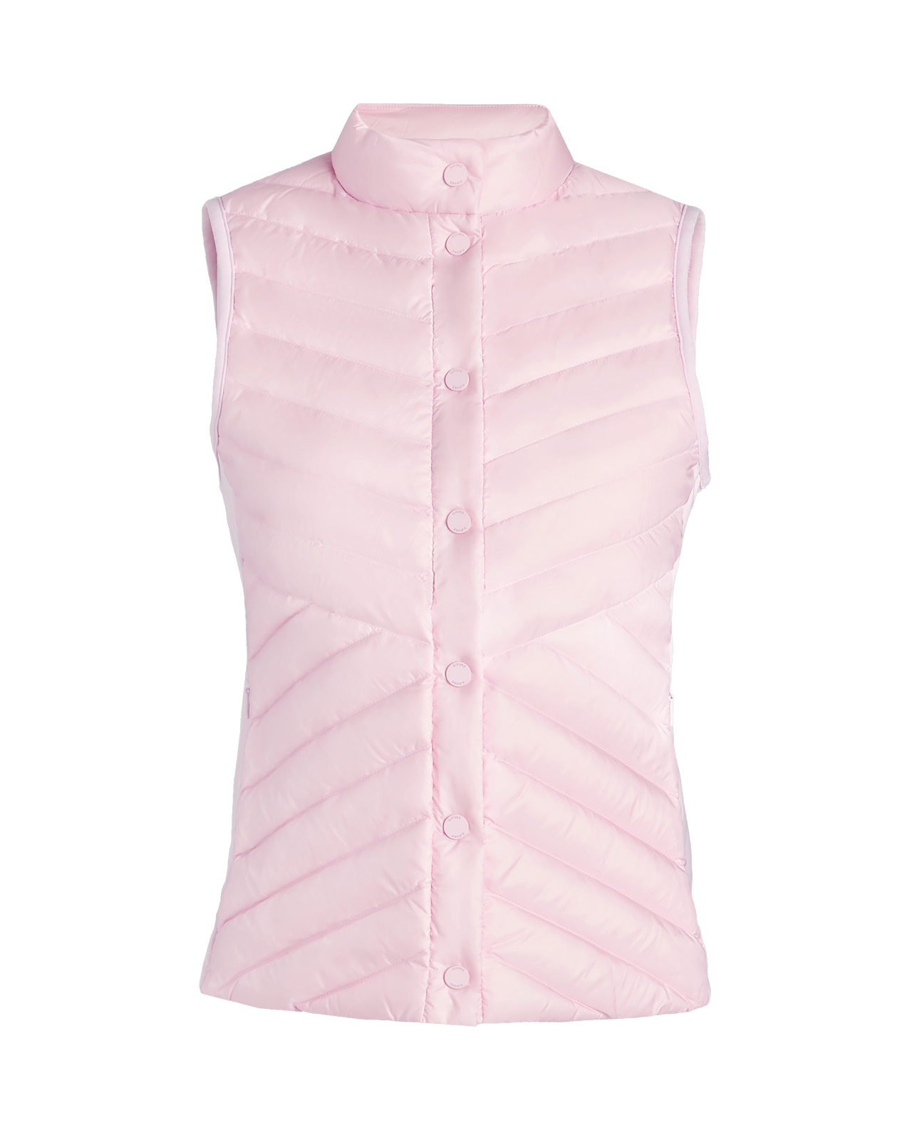 V-Down Quilted Stretch, Vest, Dame - blush