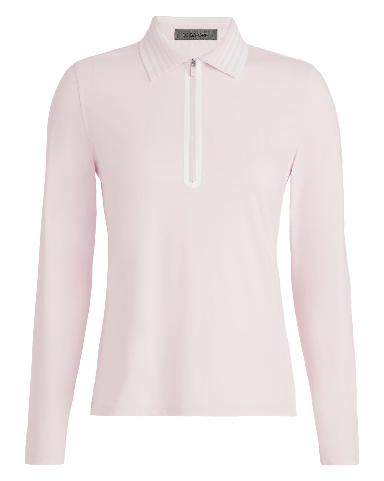 Silky Tech Zip, Polo, Dame - blush