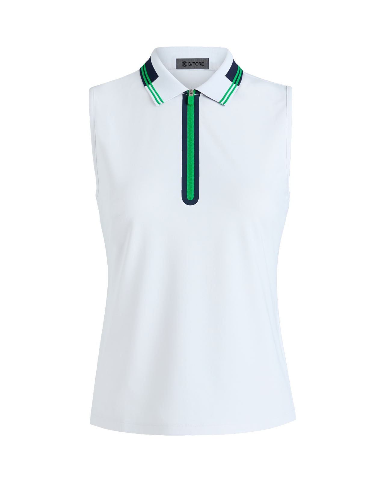 Contrast Tech, Ermeløs Polo, Dame - snow