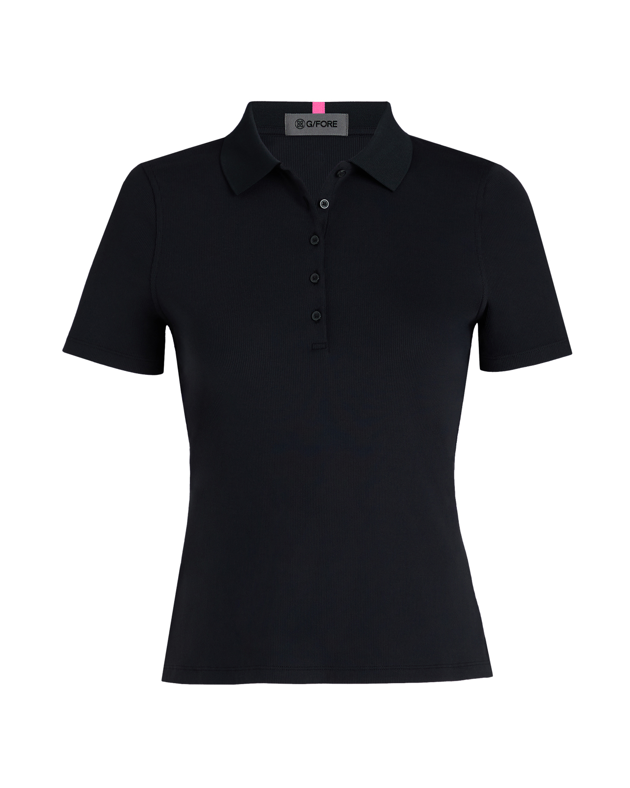 Tech Nylon Rib, Polo, Dame - onyx