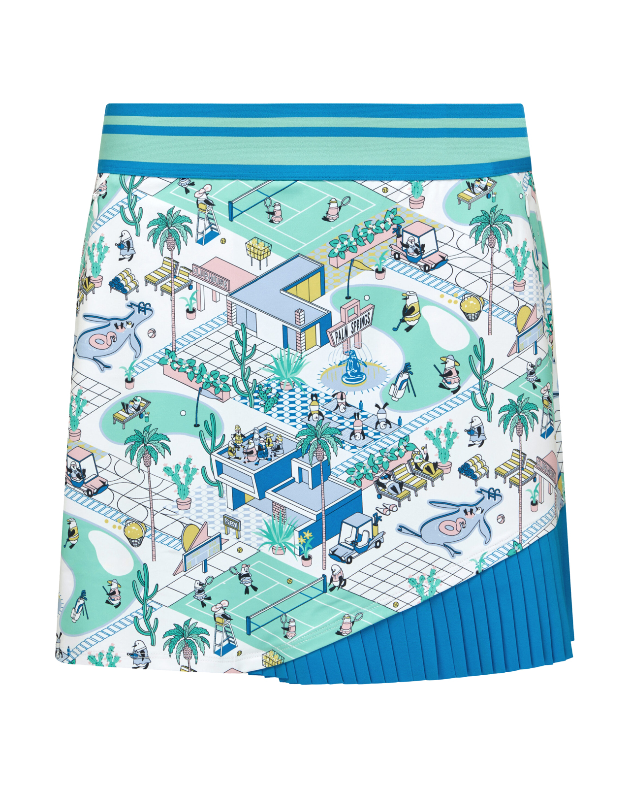 Palm Spring, Skort, Dame - bright_white
