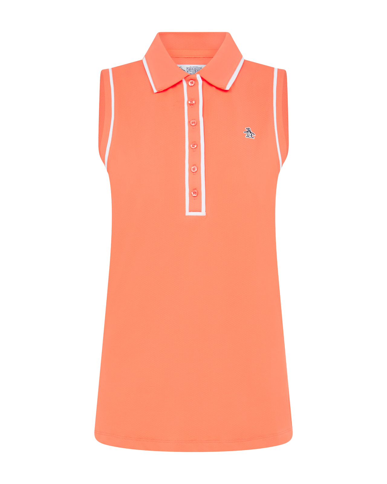 Veronica, Ermeløs polo, Dame - coral_quartz