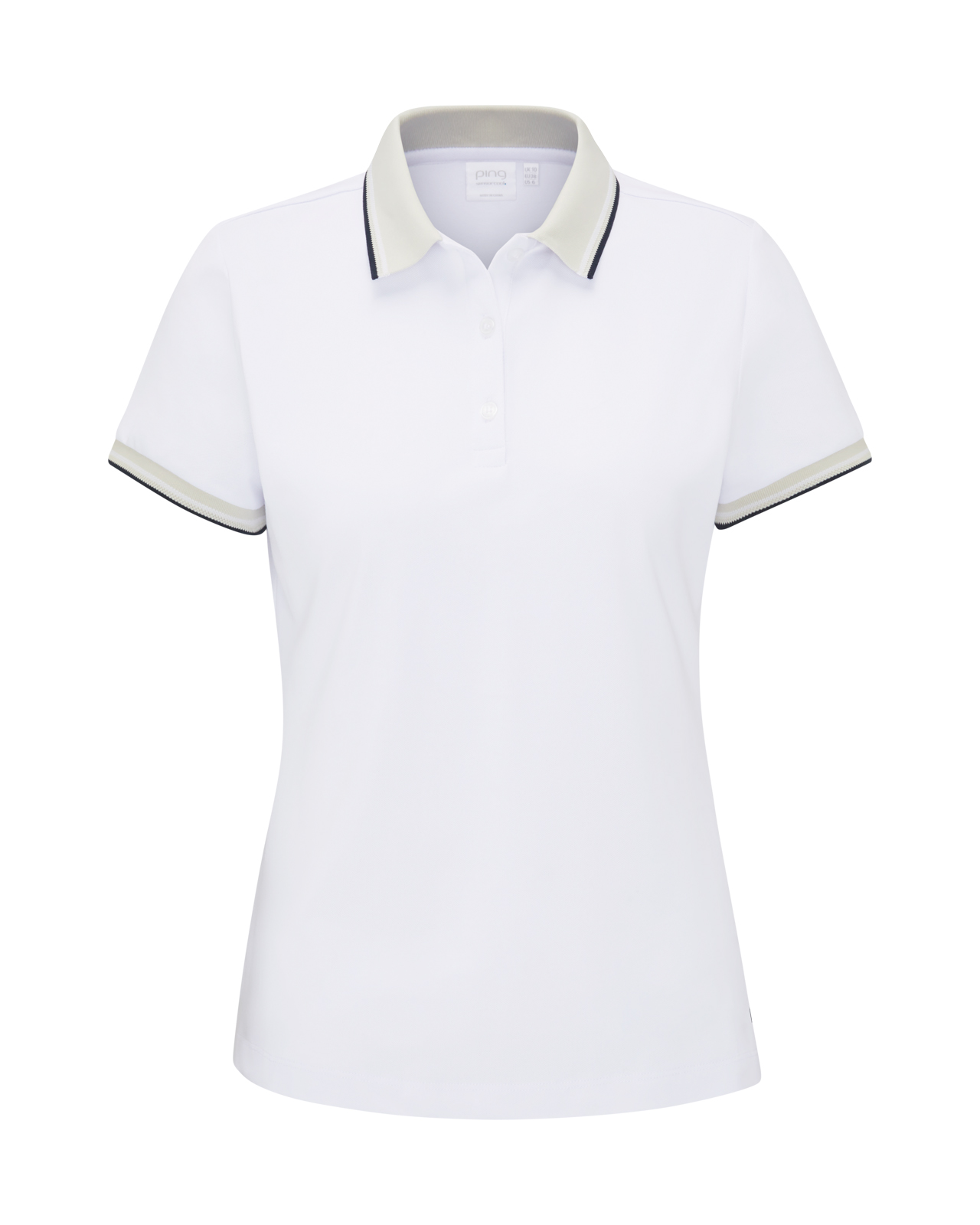 Viviana, Polo, Dame - white_pebble