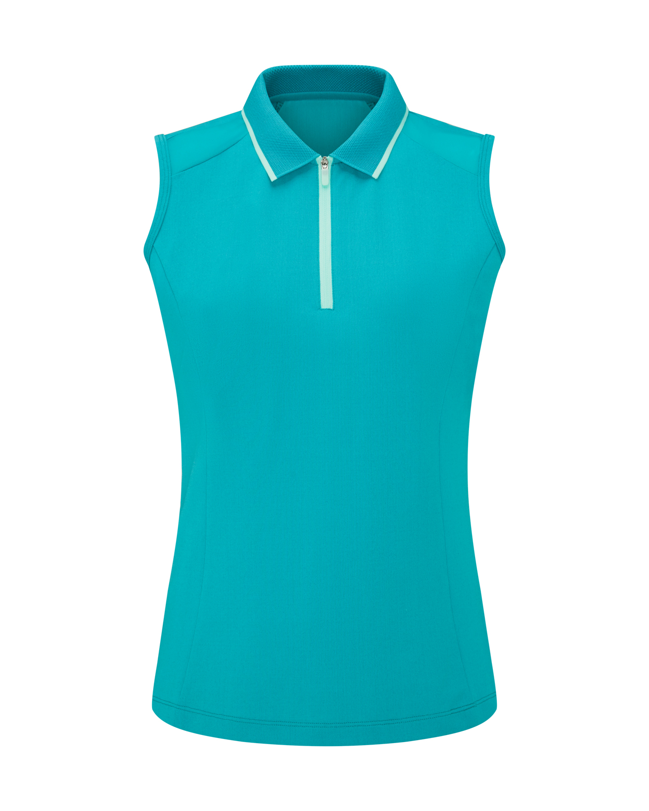 Eben, Ermeløs Polo, Dame - turquoise