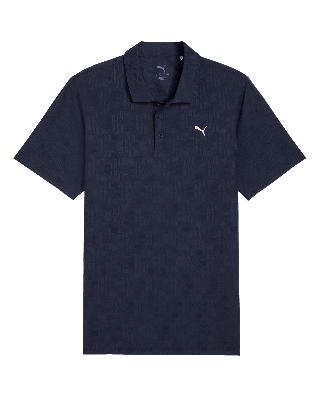 Deco Jacquard, Polo, Herre - deep_navy