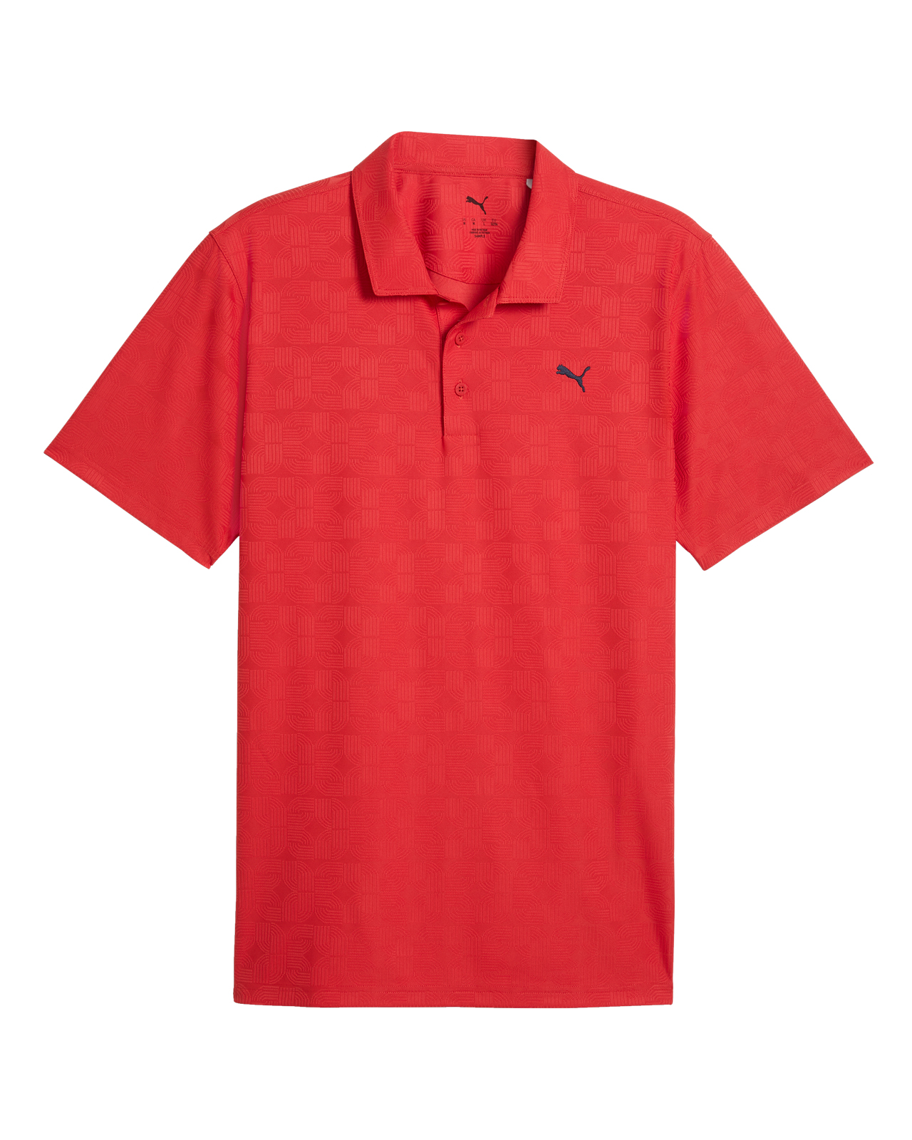 Deco Jacquard, Polo, Herre - candy_apple