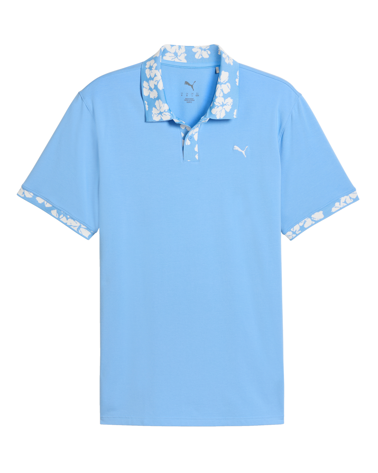 Modalon Floral Rib, Polo, Herre - team_light_blue_warm_white