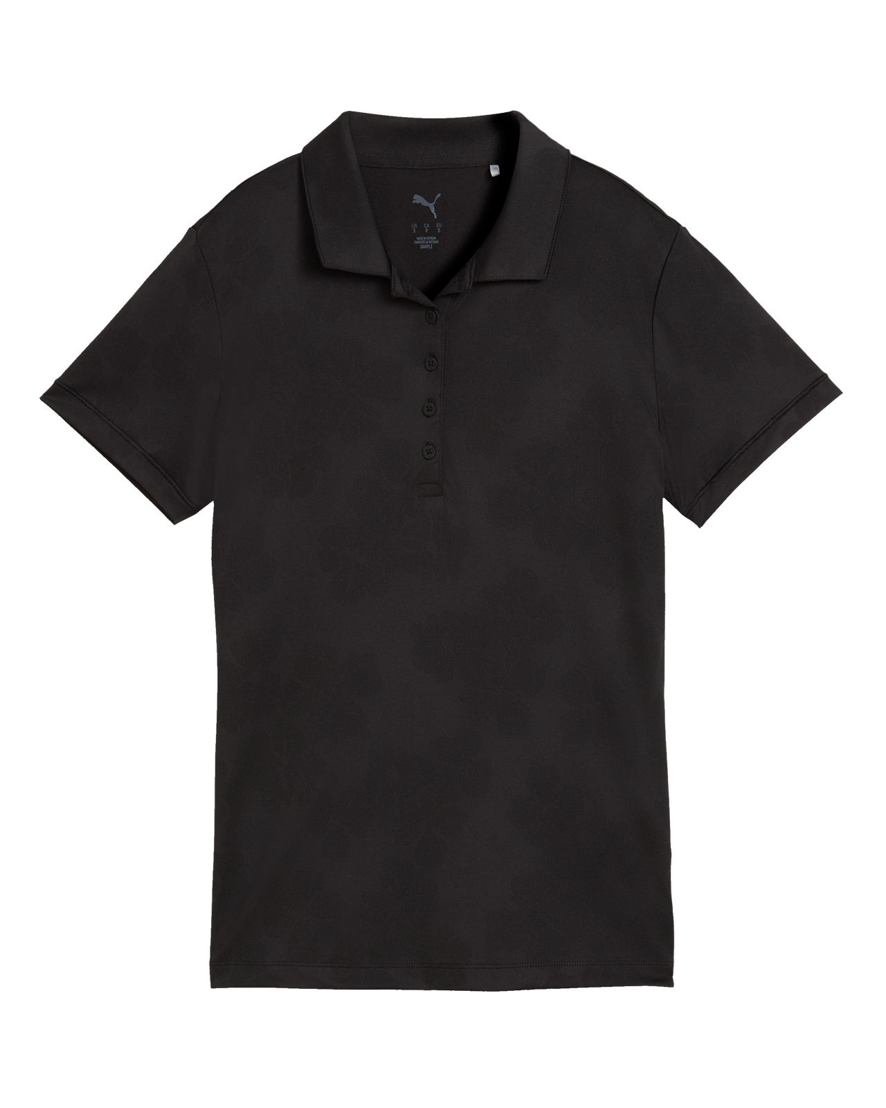 Floral Lace, Polo, Dame - black