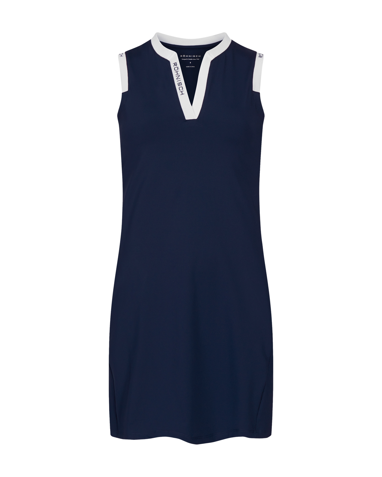Abby, Ermeløs kjole, Dame - navy_white