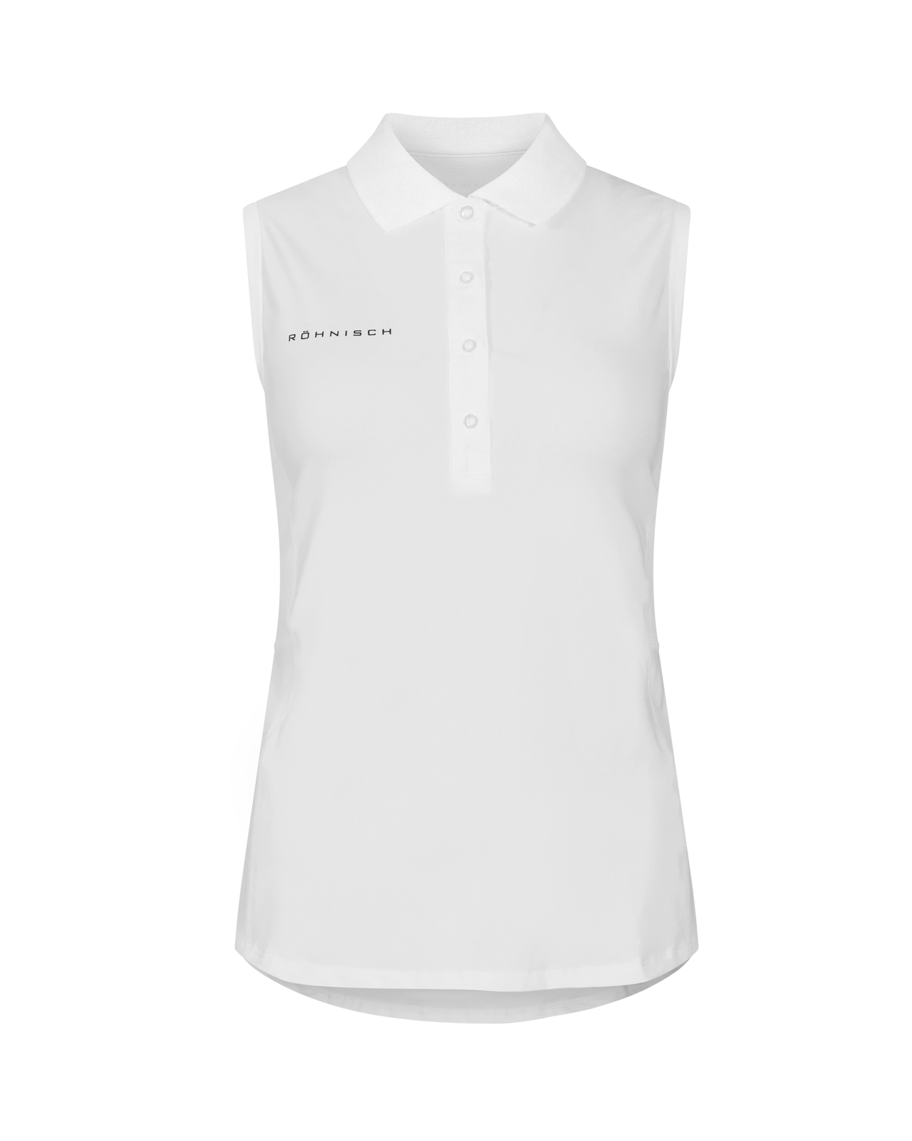 Nicky, Ermeløs polo, Dame - white