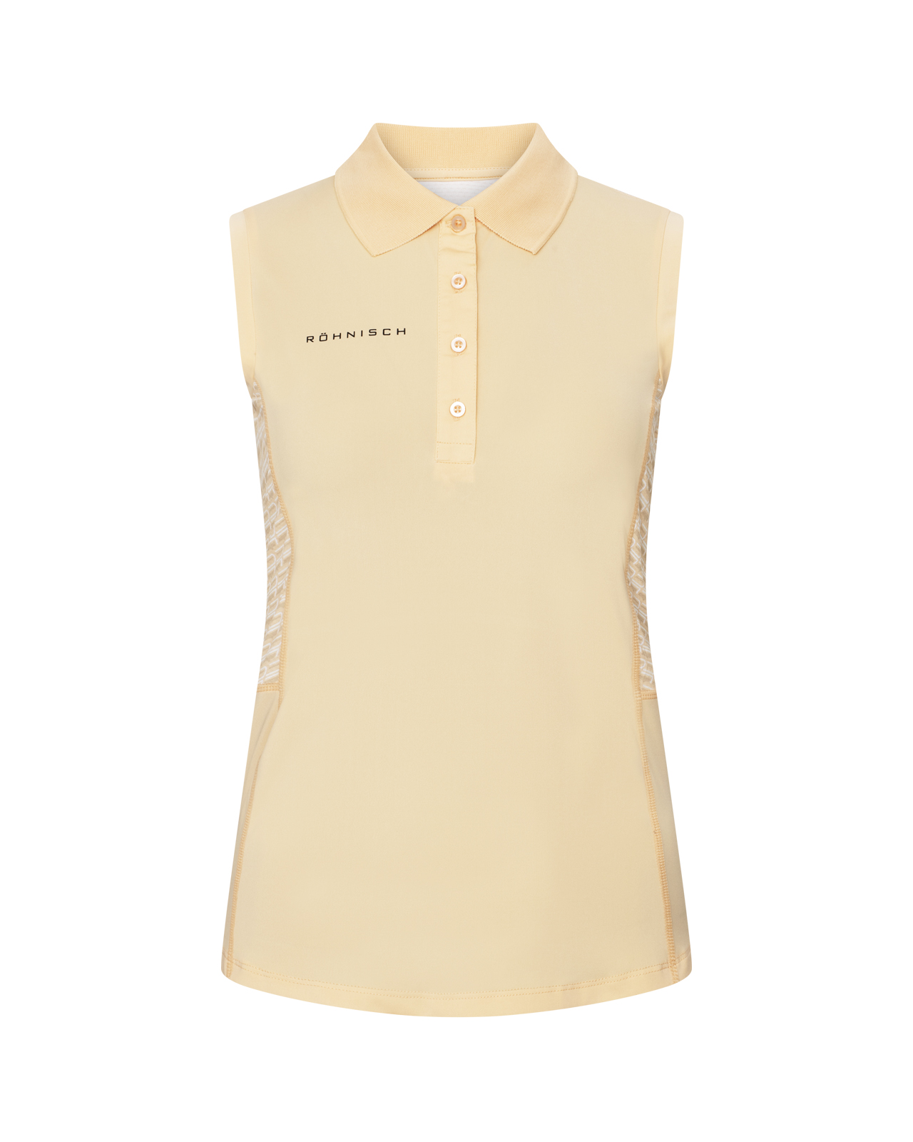 Nicky, Ermeløs polo, Dame - monogram_peach