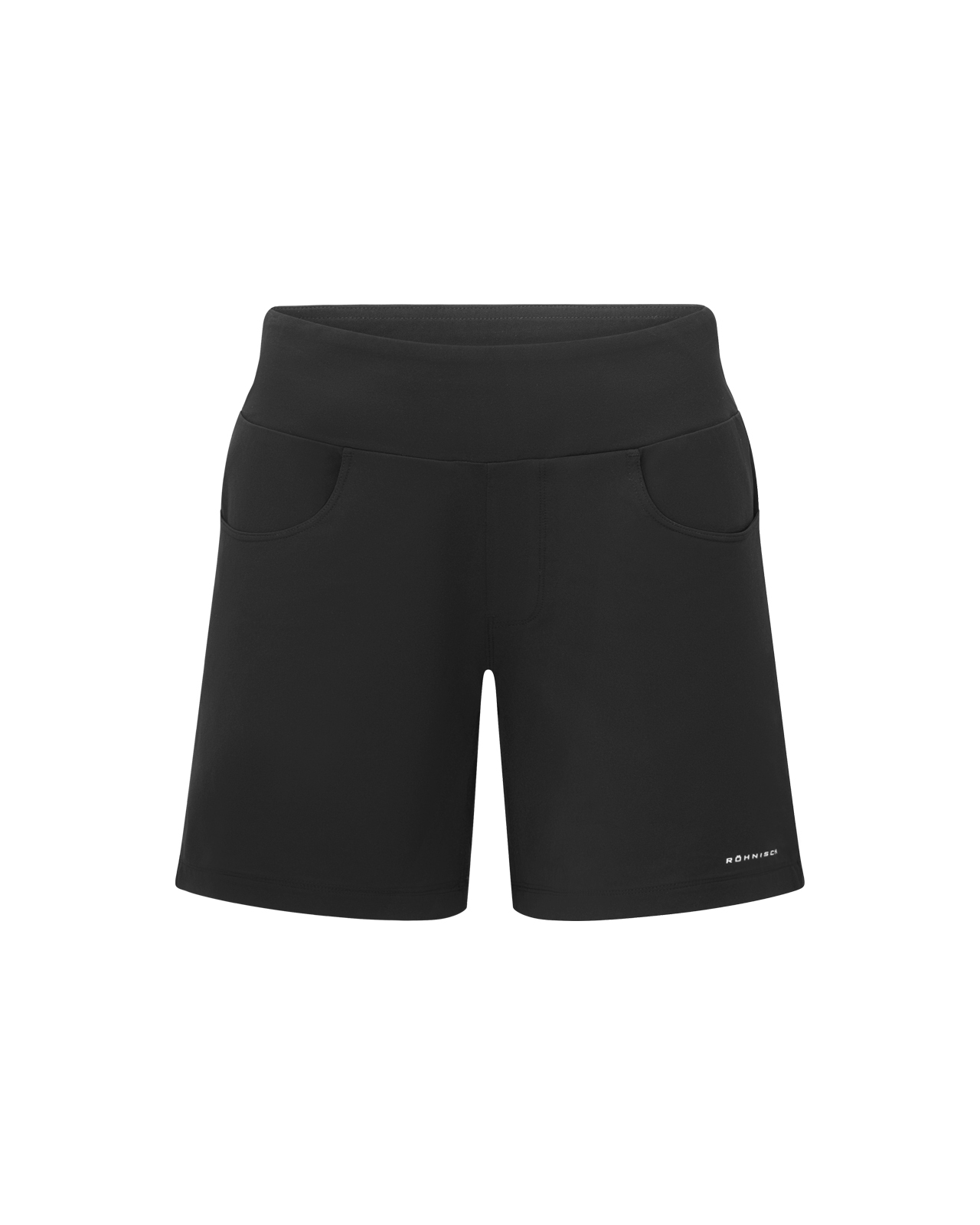 Twill Stretch Pull on, Shorts, Dame - black