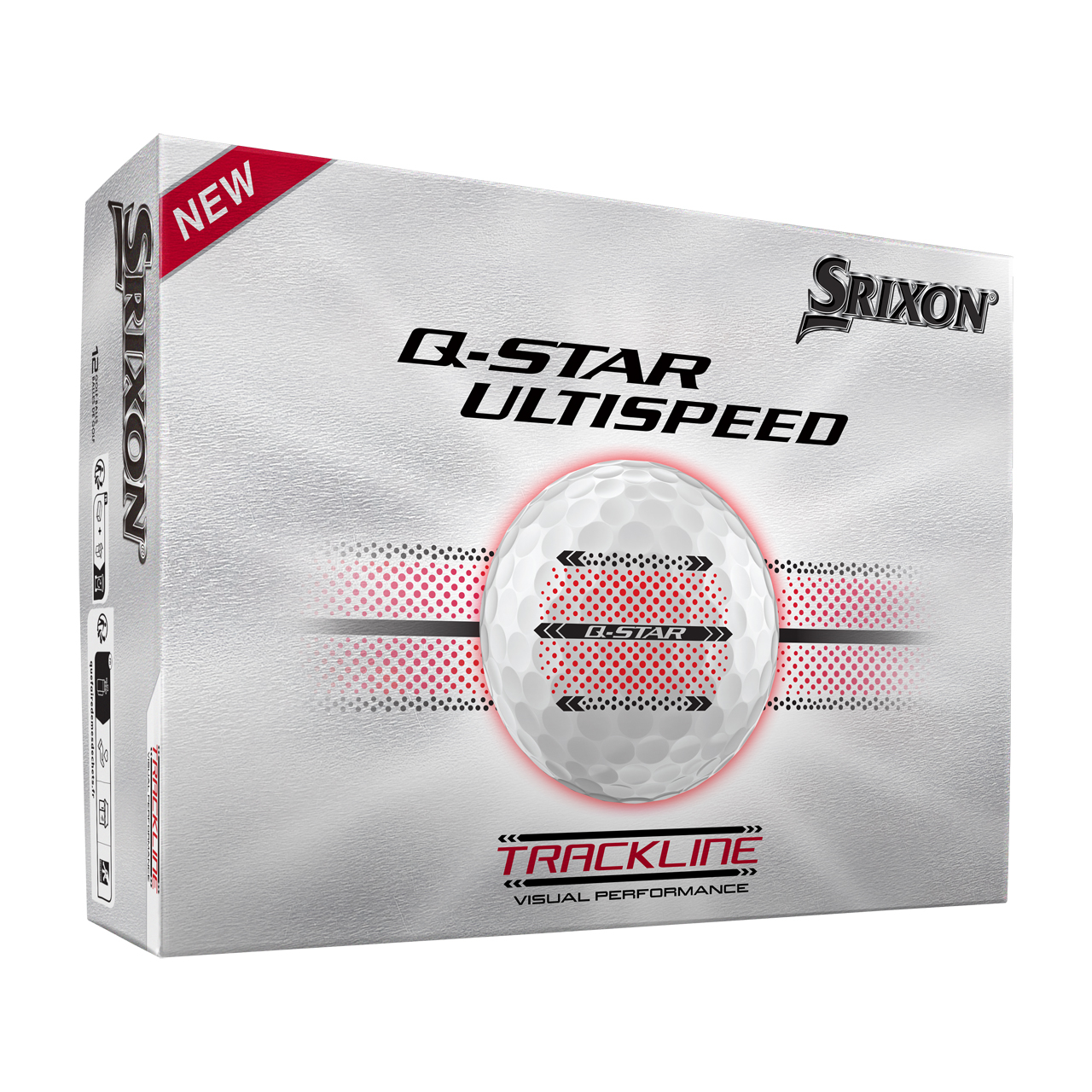 Q-Star UltiSpeed, Trackline, Baller 3-pack - white