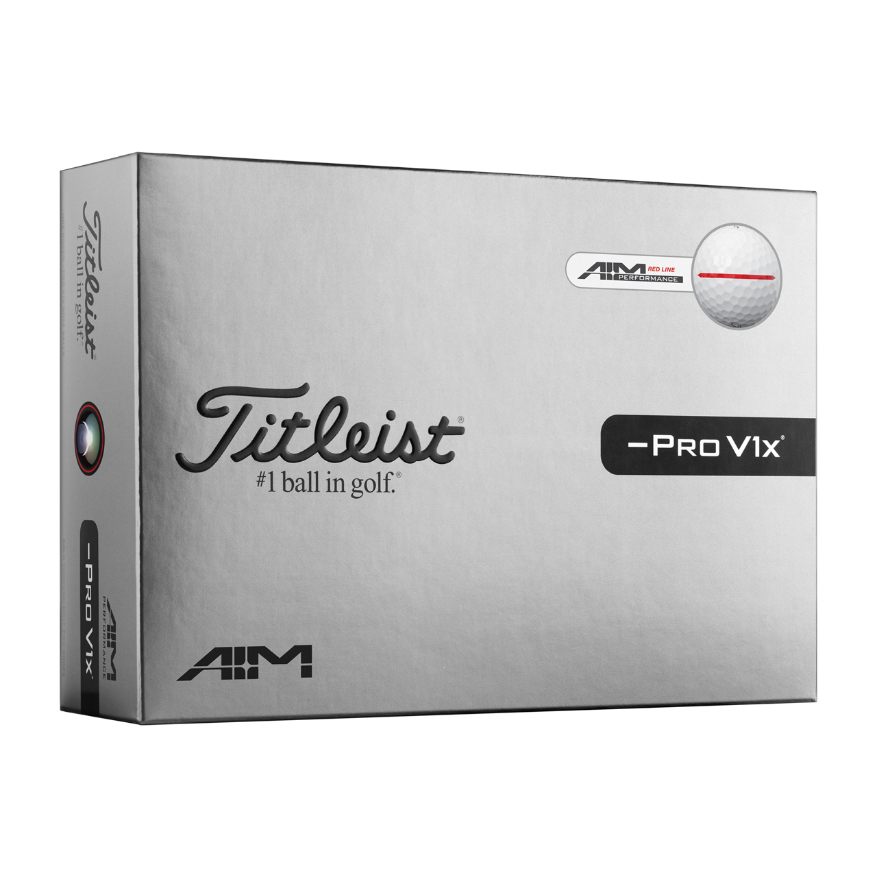 Pro V1x Left Dash Perf Align, Baller 3-pack - red