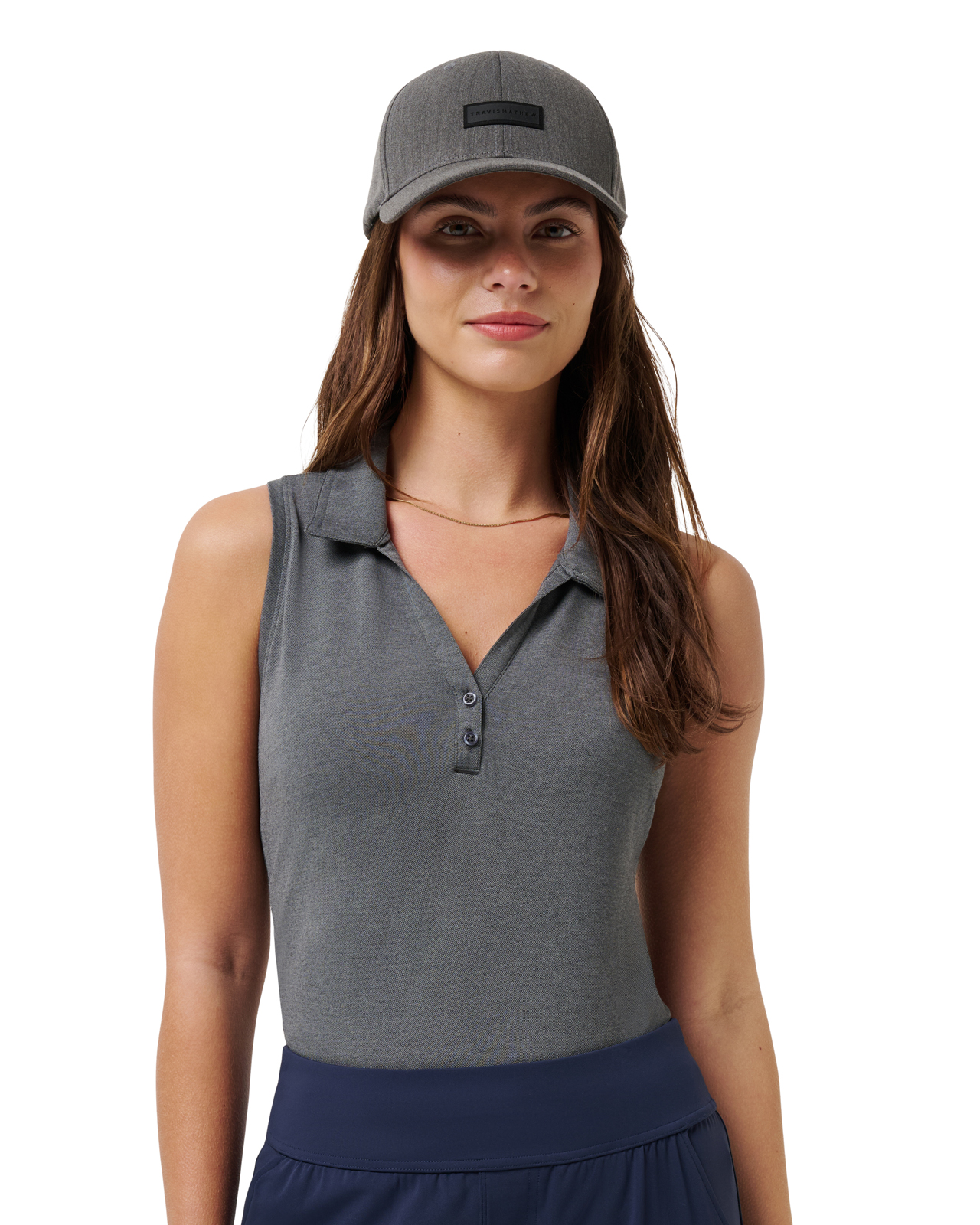 Featherweight, Ermeløs Polo, Dame - heather_black