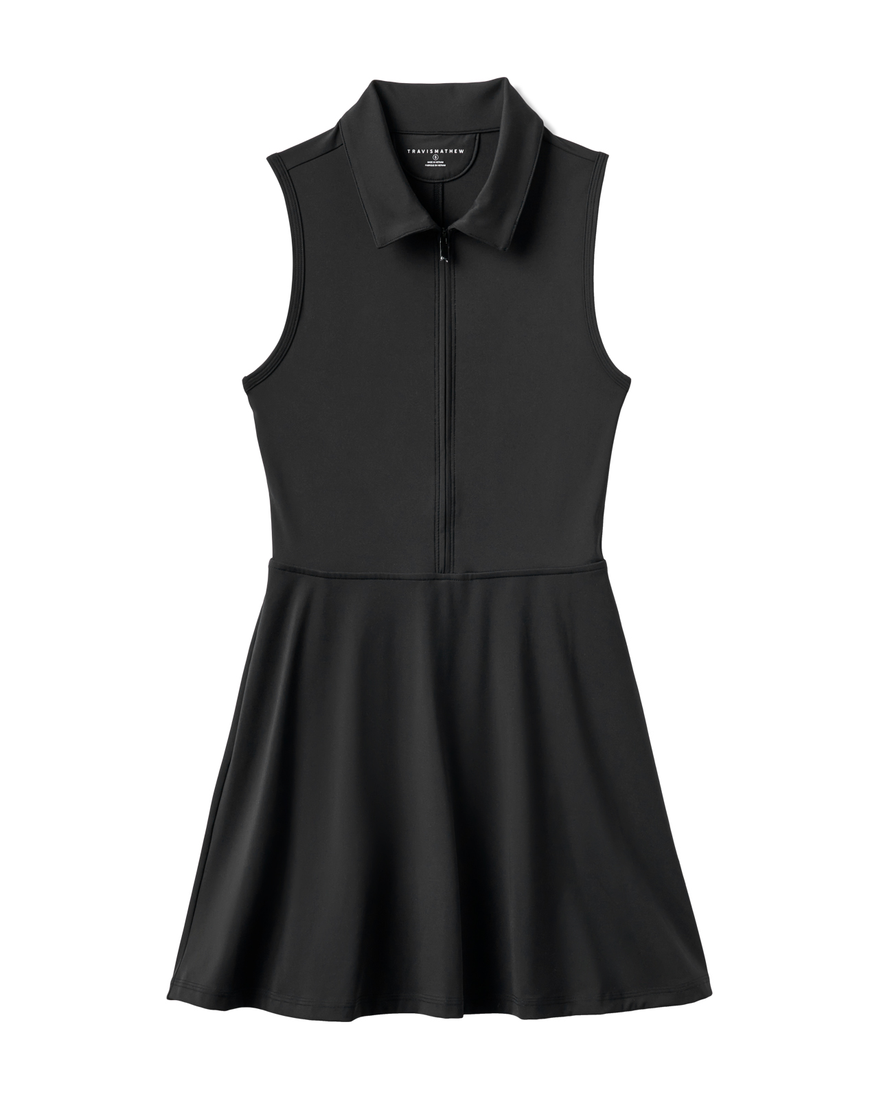Moveknit Zip, Ermeløs Kjole, Dame - black