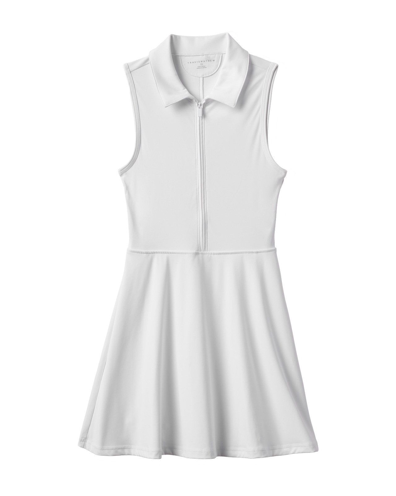 Moveknit Zip, Ermeløs Kjole, Dame - white