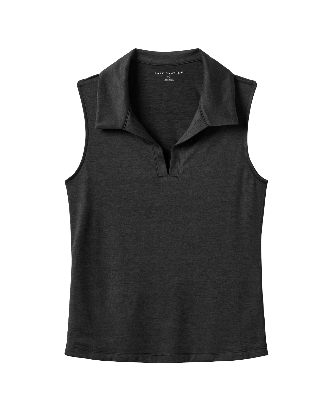 Skyloft Light, Ermeløs Polo, Dame - heather_black