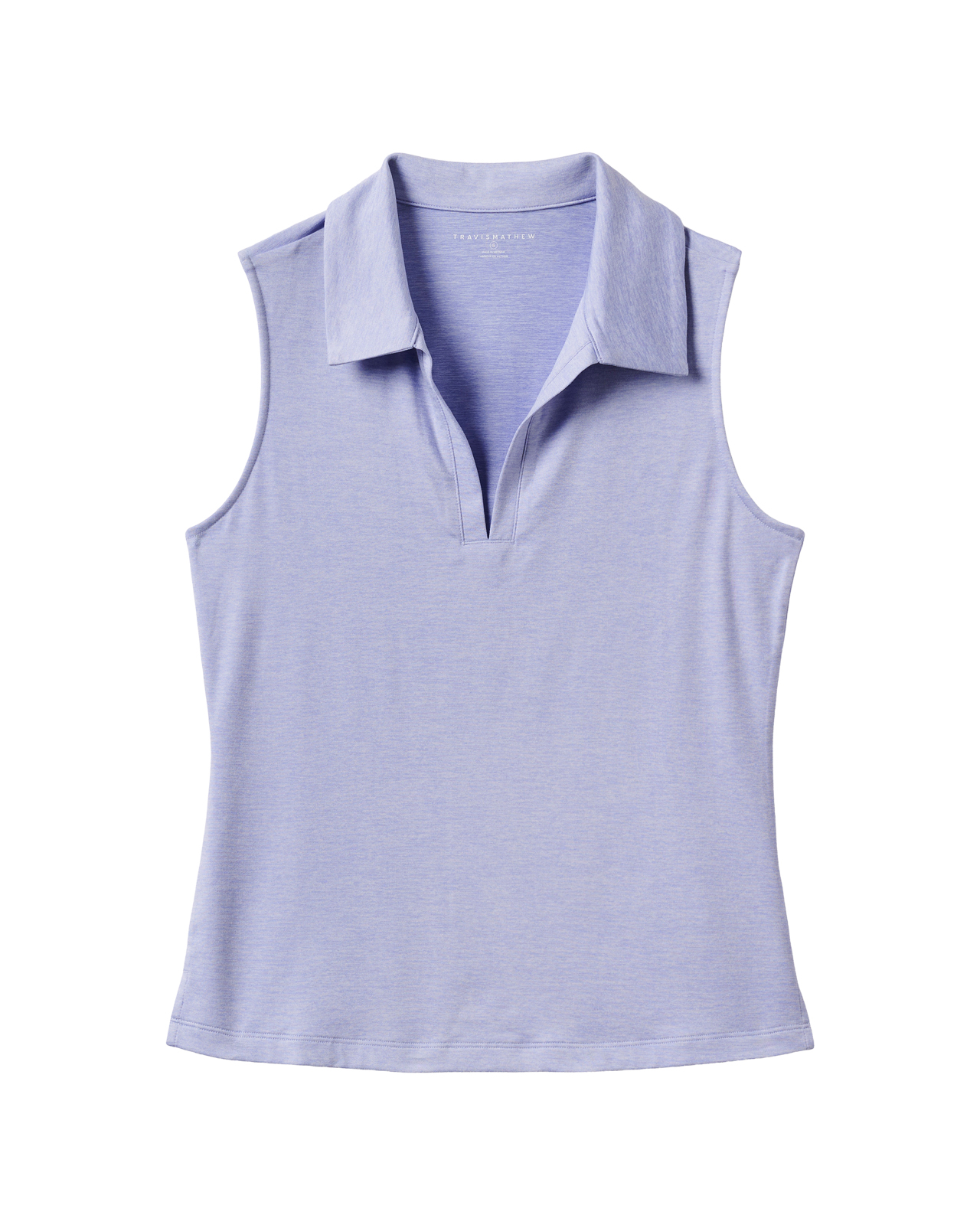 Skyloft Light, Ermeløs Polo, Dame - heather_soft_blue